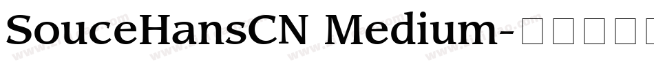SouceHansCN Medium字体转换